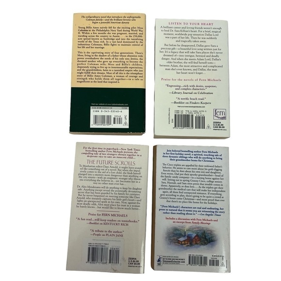 Fern Michaels Fiction BookNovel Lot/4 Paperback Family Life Romance/Contemporary - Picture 2 of 7